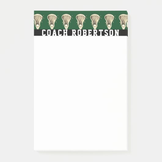 Post-it® Cadeaux Personnalisés de Lacrosse Notes (Devant)