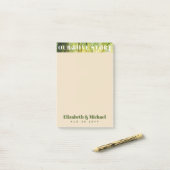 Post-it® Cadeaux PHOTO pour les jeunes mariés NOTRE HISTOIR (Sur un bureau)