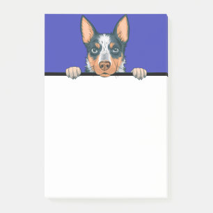 Post-it® Cadeaux pour les amoureux de Blue Heeler Chien de 