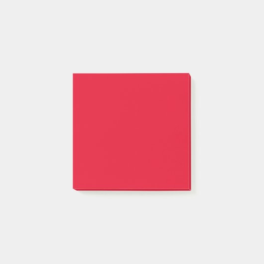 Post-it® Cadmium Rouge couleur solide (Devant)