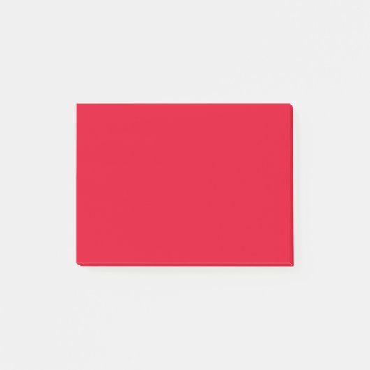 Post-it® Cadmium Rouge couleur solide (Devant)