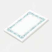 Post-it® Cadre Aqua Green Fancy (Incliné)