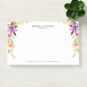 Post-it® Cadre de fleurs pastel aux aquarelles (Bureau)