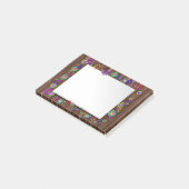 Post-it® Cadre en bois floral Post It Notes (Incliné)