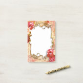 Post-it® Cadre Floral (Sur un bureau)