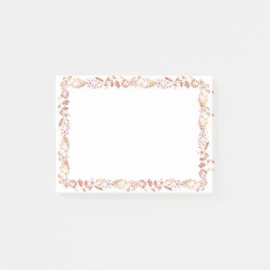 Post-it® Cadre Floral (Devant)
