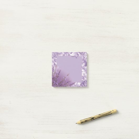 Post-it® Cadre floral Pastel (Sur un bureau)