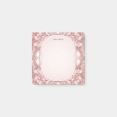 Post-it® Cadre rose Floral Post it Notes (Devant)