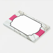 Post-it® Cadre rose Marbre blanc (Incliné)