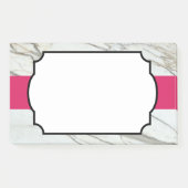 Post-it® Cadre rose Marbre blanc (Devant)