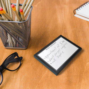 Post-it® Cadre simple et moderne noir blanc