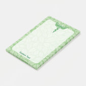 Post-it® Caducée avec fond de feuilles (Incliné)