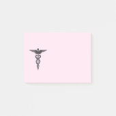 Post-it® Caducée Médicale sur le rose (Devant)