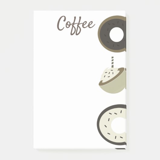 Post-it® Café Latte Donut au Chocolat (Devant)