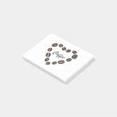 Post-it® Café Love Café Bean Heart (Incliné)