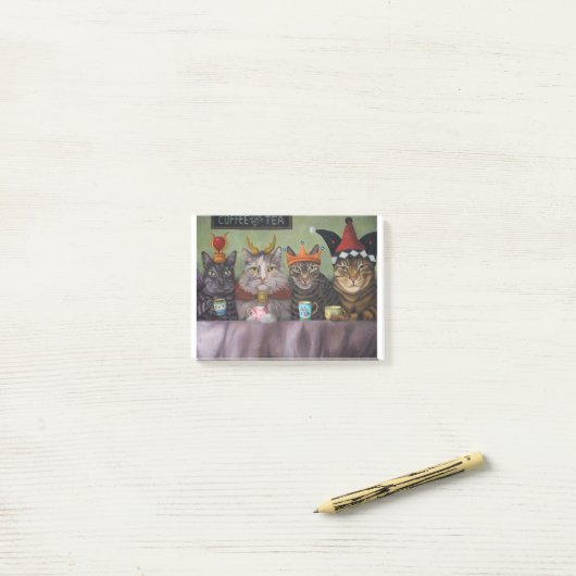 Post-it® Café ou thé (Sur un bureau)