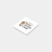 Post-it® Café Parce Que L'Adulte Est Dur Drôle Caféine (Incliné)