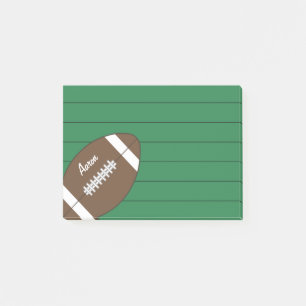 Post-it® Cahier de notes de football vert cadeau