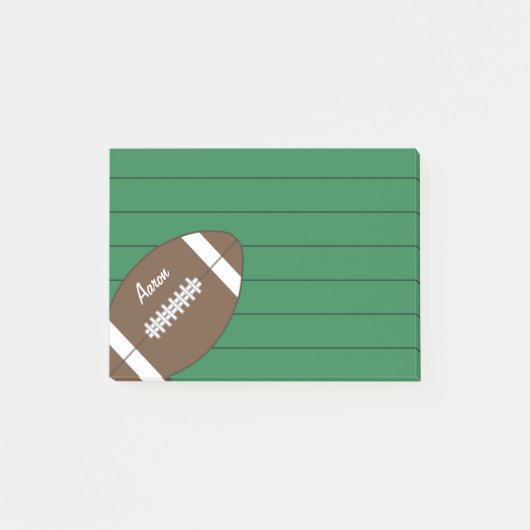 Post-it® Cahier de notes de football vert cadeau (Devant)