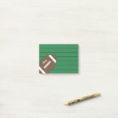 Post-it® Cahier de notes de football vert cadeau (Sur un bureau)