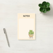 Post-it® Cahier de notes ligné avec cactus en pot botanique (Bureau)