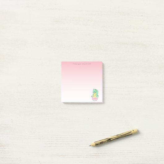 Post-it® Cake (Cat + Snake) Post-it Notes (Sur un bureau)