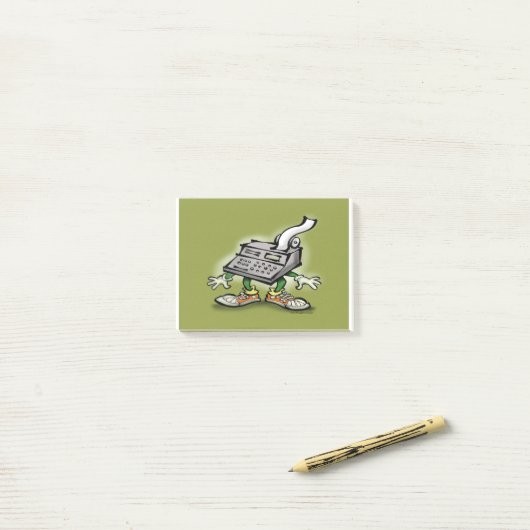 Post-it® Calculatrice Dude (Sur un bureau)