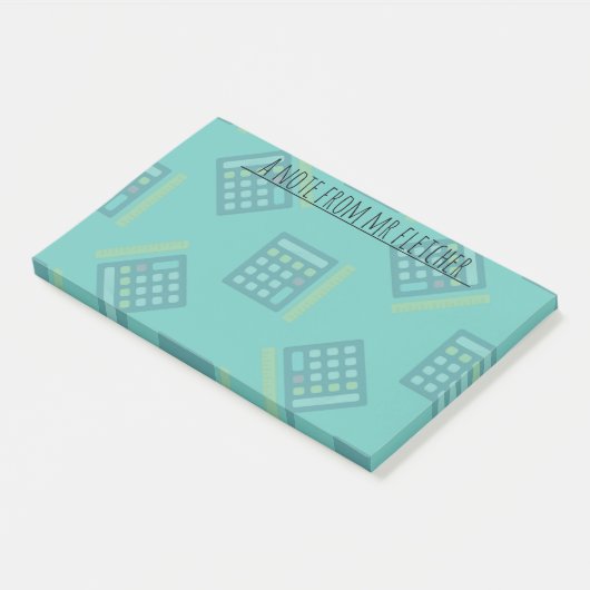 Post-it® Calculatrices personnalisées Notes mathématiques p (Incliné)