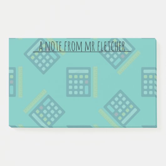 Post-it® Calculatrices personnalisées Notes mathématiques p (Devant)