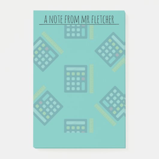 Post-it® Calculatrices personnalisées Notes mathématiques p (Devant)