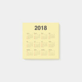 Post-it® Calendrier 2018 (Devant)