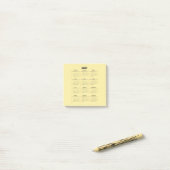 Post-it® Calendrier 2021 (Sur un bureau)
