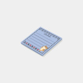 Post-it® Calendrier Chat Orange Gingembre Bleu (Incliné)