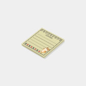 Post-it® Calendrier Chat Orange Gingembre Jaune (Incliné)