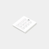 Post-it® Calendrier de l'année 2021 (Incliné)