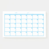 Post-it® Calendrier des notes collantes non datées - bleu c (Devant)