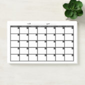 Post-it® Calendrier des notes collantes non datées - Noir (Bureau)