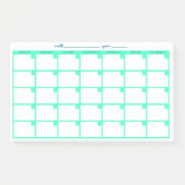 Post-it® Calendrier des notes rapides non daté - Monnaie (Devant)