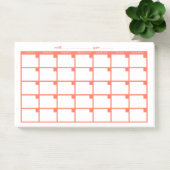 Post-it® Calendrier des notes rapides non daté - Saumon (Bureau)