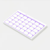 Post-it® Calendrier des notes rapides non daté - violet (Incliné)