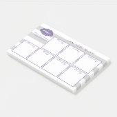 Post-it® Calendrier hebdomadaire chic de beauté moderne (Incliné)