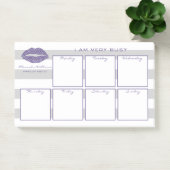 Post-it® Calendrier hebdomadaire chic de beauté moderne (Bureau)