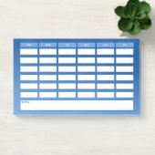 Post-it® Calendrier hebdomadaire simple Blue Ombre (Bureau)