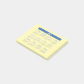 Post-it® Calendrier mensuel 2027 version bleue (Incliné)