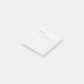 Post-it® Calendrier mensuel minimal Brown (Incliné)