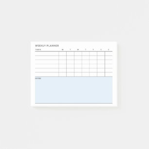 Post-it® Calendrier minimaliste hebdomadaire simple