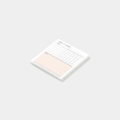 Post-it® Calendrier minimaliste hebdomadaire simple (Incliné)