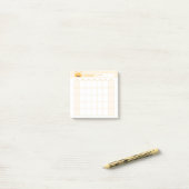 Post-it® Calendrier minimaliste mensuel simple (Sur un bureau)