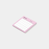 Post-it® Calendrier minimaliste mensuel simple (Incliné)