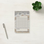 Post-it® Calendrier personnel mensuel de marbre moderne (Bureau)